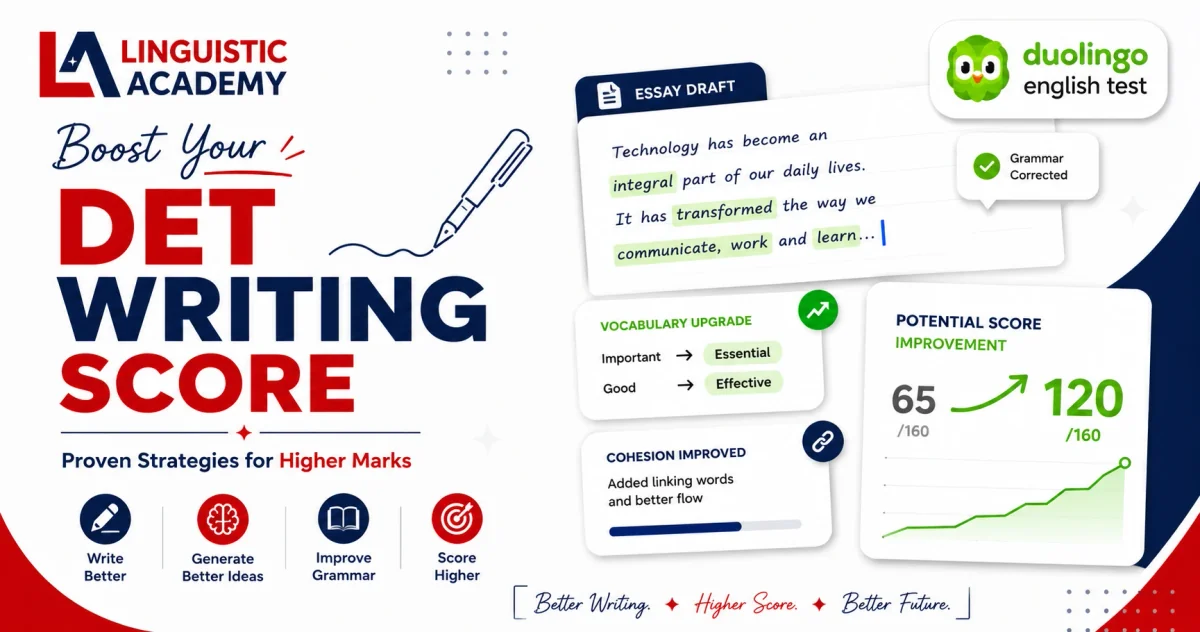 DET Writing Score Tips: How the AI Grades You and How to Beat It cover