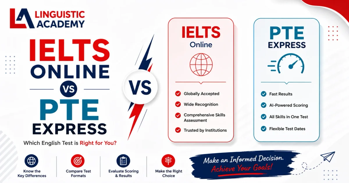 IELTS Online vs PTE Express. Which At-Home English Test Is Better for US Study in 2026? cover