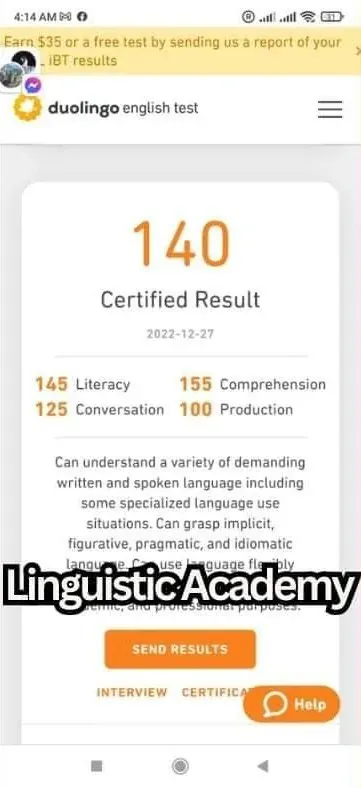 Cheat in Duolingo English Test — certified score 140