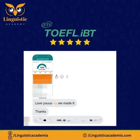 Cheat in TOEFL iBT Home Edition — score 100