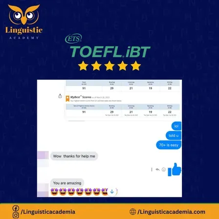 Cheat in TOEFL iBT Home Edition — score 91