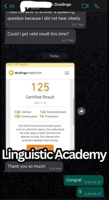 Cheat in Duolingo English Test — certified score 125