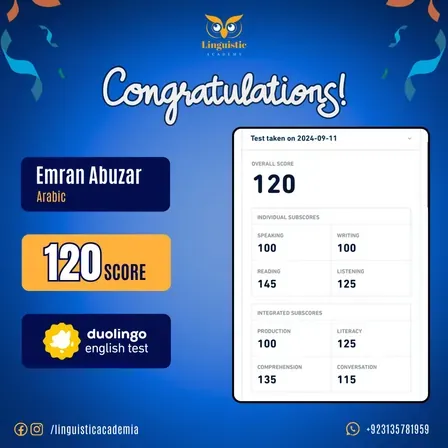 Cheat in Duolingo English Test — certified score 120