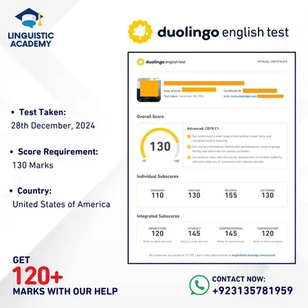 Cheat in Duolingo English Test — certified score 130