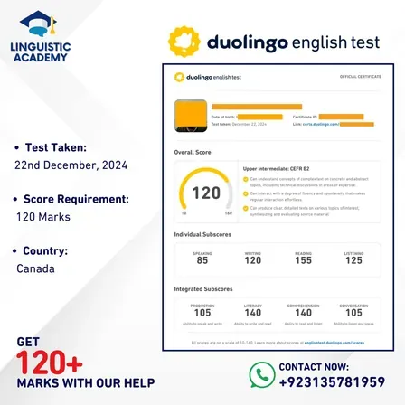 Cheat in Duolingo English Test — certified score 120