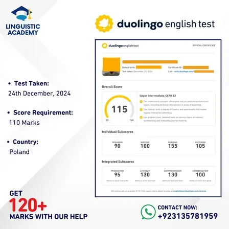 Cheat in Duolingo English Test — certified score 115