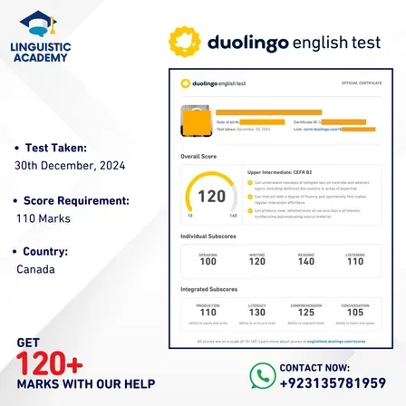 Cheat in Duolingo English Test — certified score 120