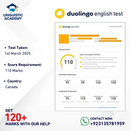 Cheat in Duolingo English Test — certified score 110