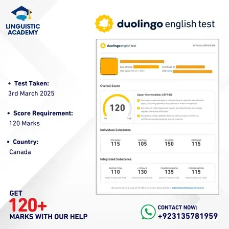 Cheat in Duolingo English Test — certified score 120
