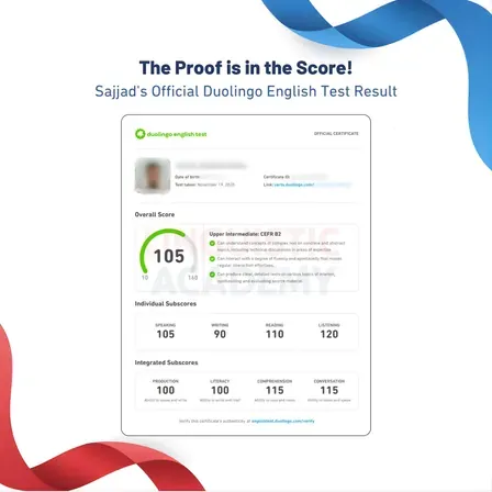 Cheat in Duolingo English Test — certified score 105