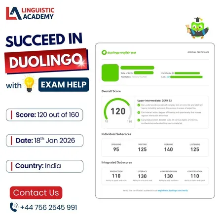 Cheat in Duolingo English Test — certified score 120