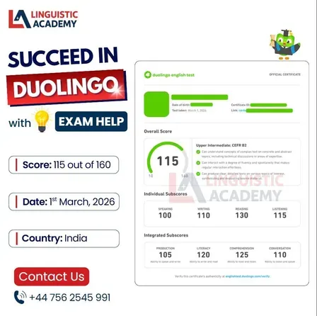 Cheat in Duolingo English Test — certified score 115