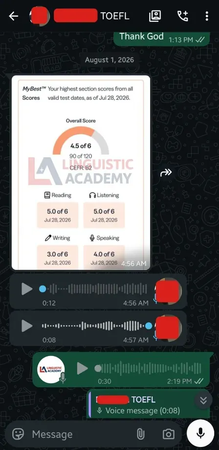 Cheat in TOEFL iBT Home Edition — MyBest score 90